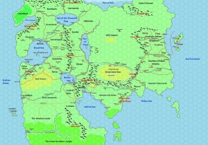 Beasts and Barbarians World Map Hex V2.0