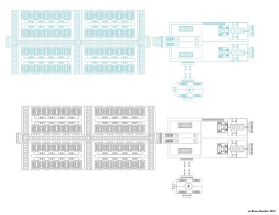 200dton Jump1 Modular Freighter Outlines