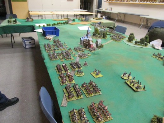 Setting up on Friday night