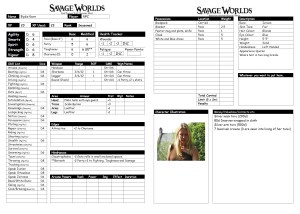 Eydis Kern Savage Worlds Char Sheet
